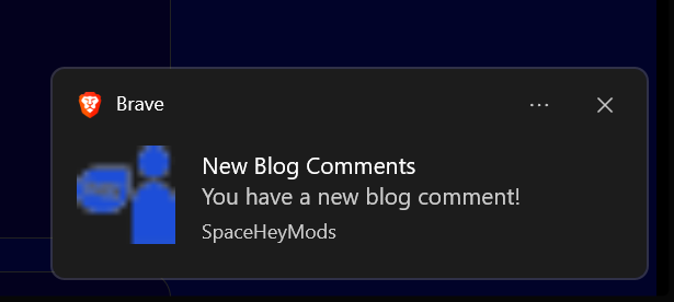 Blog Comment Notification